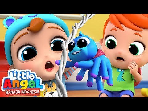 Itsy Bitsy Spider | Lagu Anak – Laba Laba Kecil | Little Angel Bahasa Indonesia