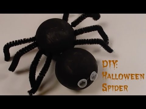 DIY: Halloween Styrofoam Spider