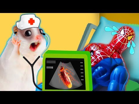 Doctor Hamster rescue Spider Man Maze Cockroach Ambulance