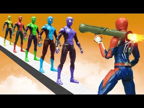 Spider-Man Top 10 Fights & Web Swinging in Spider-verse Figure Stopmotion