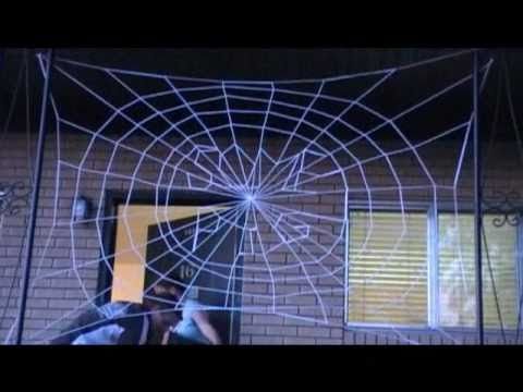 how to make a spider web out of string