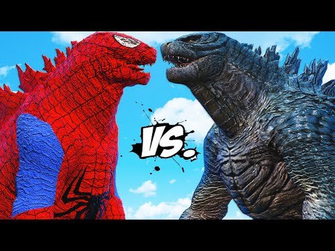 SPIDER GODZILLA VS GODZILLA 2014 – MONSTER BATTLE
