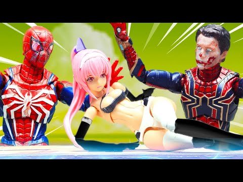 Hulk Vs Superhero Spider-man Swingmming Pool In The Spider-Verse Figure Stopmotion