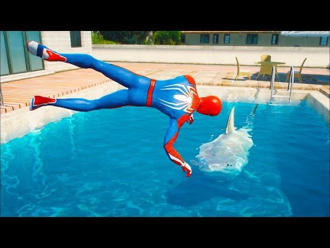 GTA 5 Spider-Man Water Ragdolls (Funny Moments)