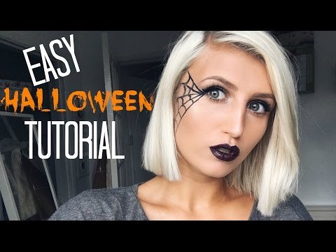 Easy Last Minute HALLOWEEN Makeup Tutorial | SPIDER WEB