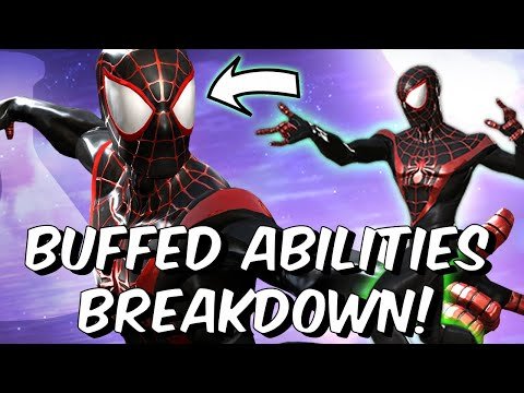 Spider-Man Miles Morales BUFFED Abilities Full Breakdown – NICE!!!! – Marvel Contest of Champions