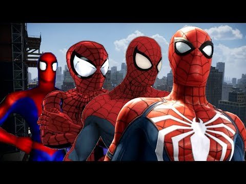 Evolution of Spider-Man Games Character Model (2000-2018)