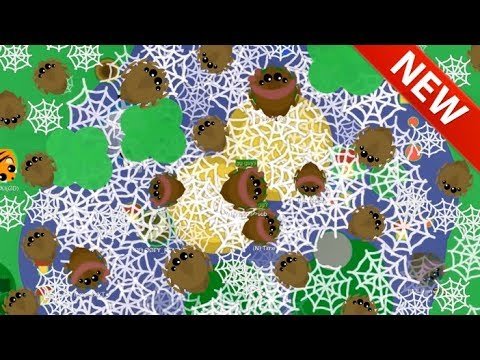 Mope.io GIANT SPIDER WEB TRAP LAKE CHALLENGE! NEW MEGA MOPE CHALLENGE SPIDER BUFF (Mope.io Gameplay)