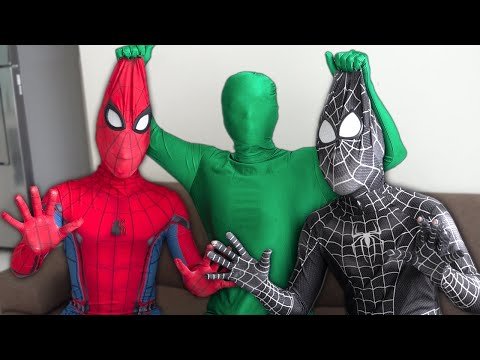 SUPERHERO vs GREEN-MAN | Spider-Man, Venom and Deadpool Fighting New Bad Guy | Người Nhện biến hình