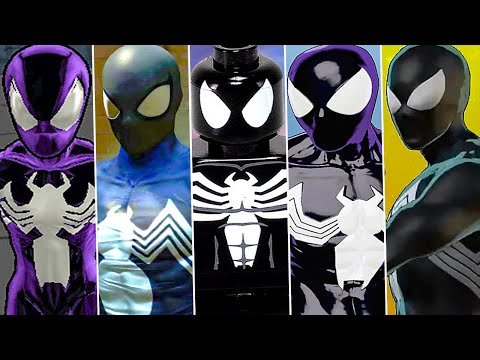 Evolution of Black Suit in Spider-Man Games (2000 – 2021) Symbiote Costume 4K ULTRA HD
