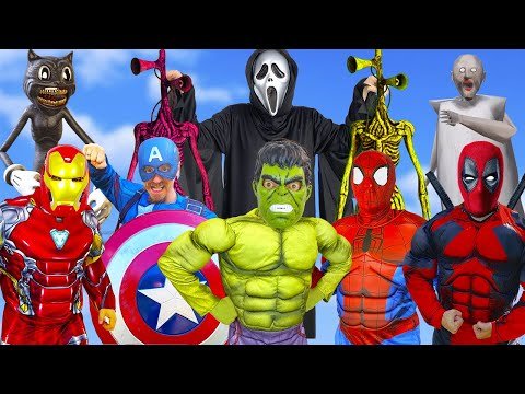 Superheroes VS Cartoon Cat, Siren Head, SCP | Spider-Man morning routines | Hulk Prank In Real Life