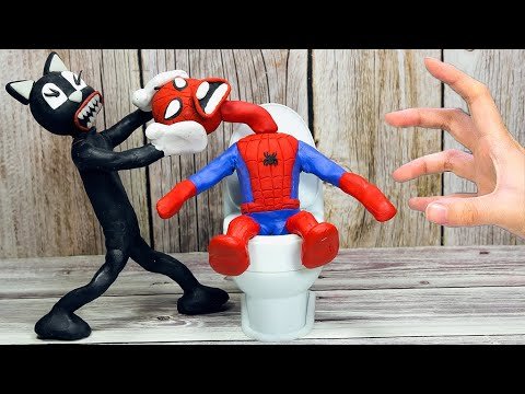 SPIDER-MAN’s VS CARTOON CAT : SPIDER-MAN Transformation In Real Life – Stop Motion Cooking & ASMR