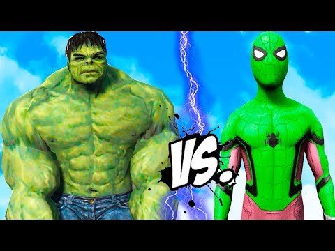 HULK Vs GREEN SPIDER-MAN – (THE INCREDIBLE HULK vs SPIDERMAN) – EPIC BATTLE