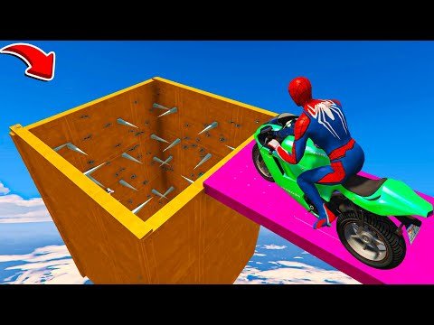 Spider-man ki Khatarnak Stunt Race – Spiderman Parkour Challenge in GTA 5