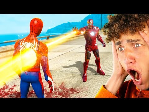 IRON MAN vs. SPIDER-MAN in GTA 5!