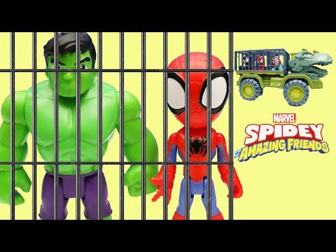 Bat-Tech Batman Meets Spider-Man | Marvel’s Spidey And His Amazing Friends | Joker Goes To Jail