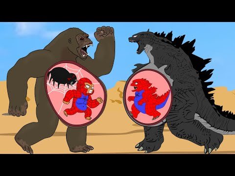 EVOLUTION of GODZILLA PREGNANT: Spider Godzilla Vs Spider Kong | ANIMATION SKILL