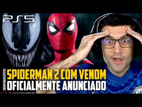 Spider-Man 2 com Venom do Playstation 5 OFICIALMENTE ANUNCIADO