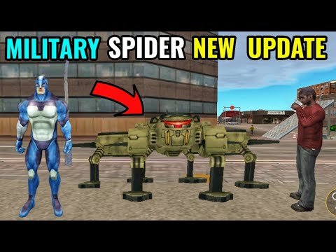 military spider new update in rope hero vice town || classic gamerz
