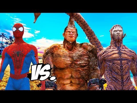 THE AMAZING SPIDER-MAN VS RHINO & SCORPION – SPIDERMAN ENEMIES VS SPIDER-MAN
