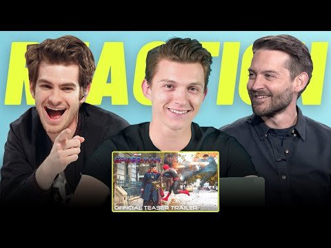 Tom Holland, Andrew Garfield & Tobey Maguire REACTS To SPIDER-MAN: NO WAY HOME (2021) Teaser Trailer