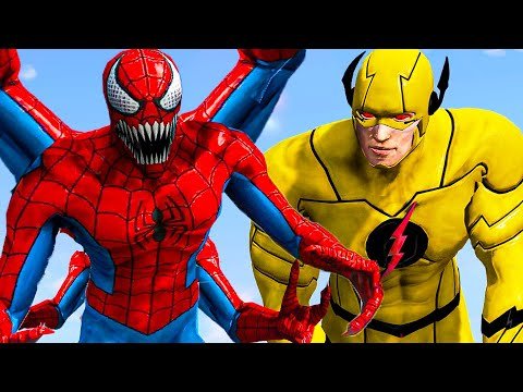 Spider Dopplerganger vs Flash Yellow – What If Battle Superheroes