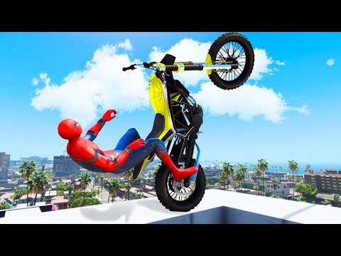 GTA 5 Spiderman Epic Jumps – (Spider-Man Stunts & Fails) #4