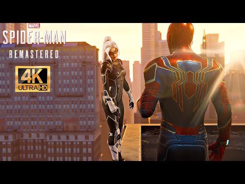 Black Cat Saves Spider-Man With MCU Iron Spider Suit – Marvel’s Spider-Man Remastered (4K 60FPS)