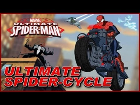 Spiderman Ultimate Spider-Cycle Full Episode: SpiderMan Race Game