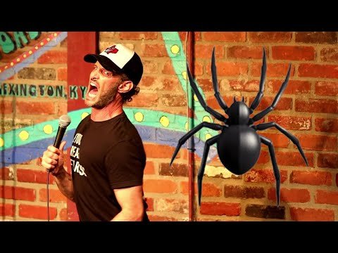 Giant Spider Disrupts Comedy Show