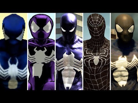 Black Suit Spider-Man (Symbiote) Evolution in Spider-Man Games