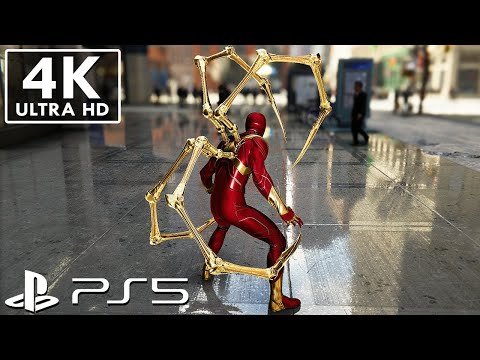 Spider-Man PS5 – Iron Spider Suit Gameplay (4K)