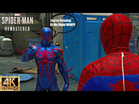 Spider-Man Saves Fake Spider-Man With 2099 Suit – Marvel’s Spider-Man Remastered (4K 60FPS)