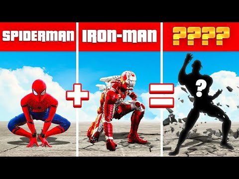 Iron-Man And Spider-Man FUSION Into ULTIMATE SUPERHERO In GTA 5! (GTA 5 RP Fusion Mods)