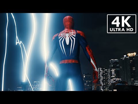 Web Swinging in a Thunderstorm | Spider-Man PS5 (4K)