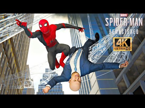 Spider-Man Saves Fisk’s Men With Far From Home Suit – Marvel’s Spider-Man Remastered (4K 60FPS)