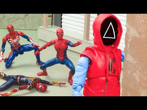 Spider-man vs Skeleton Play Squid Game | Figure Stop Motion