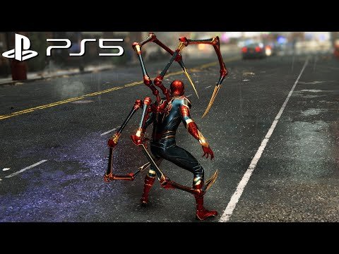 Spider-Man PS5 – Iron Spider Suit Gameplay (4K)