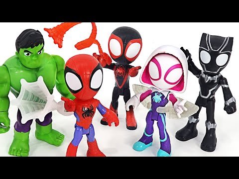 Marvel Spidey and His Amazing Friends Spider-Man Spider web launch!! | DuDuPopTOY