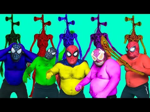 SUPERHERO’s Story In Real Life vs Siren Head, Cartoon Cat, SCP | Spider-Man Hulk Prank | Wrong Heads