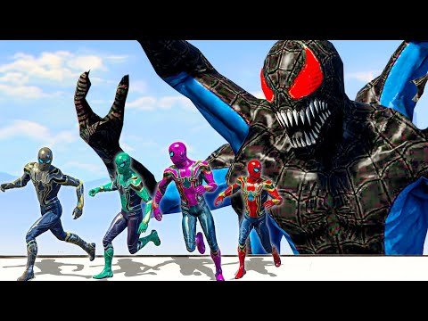 Spider-Verse | Black Spider Dopplerganger vs Team Iron-Spidey – What If