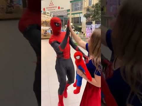 Spider-Man saved supergirl from Man from villain😍 #shorts