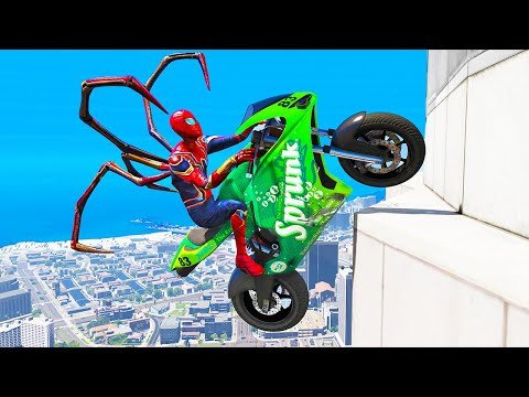 GTA 5 Spiderman Epic Jumps #15 ( Spider-Man Stunts & Fails )