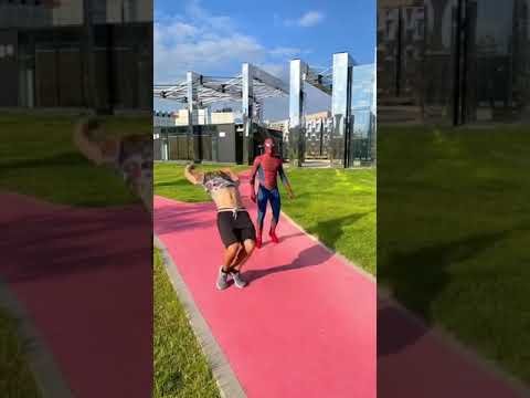 Spider-Man Comedy Parkour😀 #shorts
