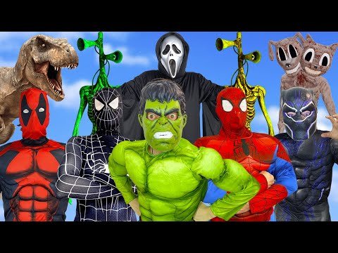 SPIDER-MAN No Way Home | SPECIAL SUPERHEROES Family Story vs Horror Cat, Siren Head, SCP 096