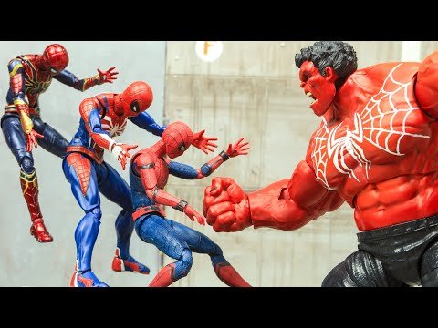 Red Hulk Steal Spidey Power In Spider-verse | Figure Stop Motion