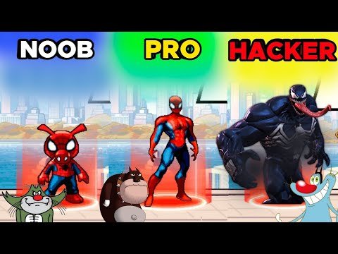 Noob vs PRO vs Hacker In Spider-Man Game | Oggy jack Game Video Funny Gameplay Video Kisan Gaming