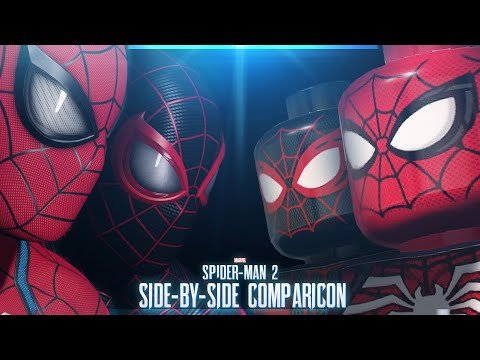 Marvel’s Spider-Man 2 – Reveal Trailer in LEGO (Side-By-Side Version) | PS5