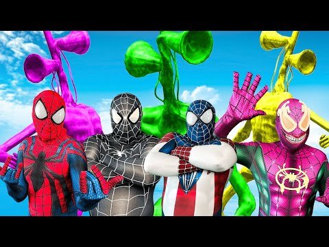 Spider-Man VS Siren Head, Horror Cat, SCP | Hulk Transformation in Real Film Scenes | Superheroes vs