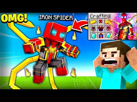 Stealing Most Powerful Iron Spider Suit in Minecraft…